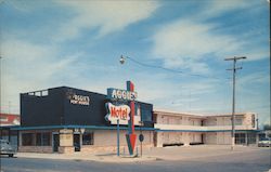 Aggie's Motel & Charcoal Broiler Postcard