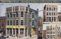 1245 N. Water Street - Interesting Architecture / Fascinating History Milwaukee, WI Postcard Postcard Postcard