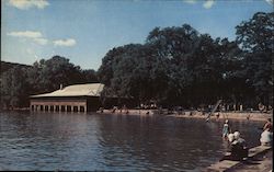 Chateau and the North Beach Baraboo, WI Postcard Postcard Postcard