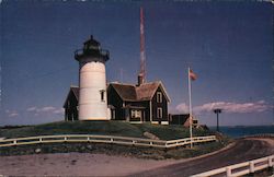 Lighthouse at Woods Hole Postcard