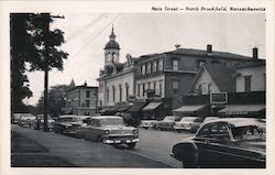 Main Street North Brookfield, MA Postcard Postcard Postcard