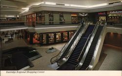 Eastridge Regional Shopping Center escalators Postcard