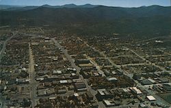 Aerial view of Prescott, mountains Arizona Postcard Postcard Postcard