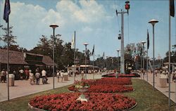 Sky Ride and Flower Garden, Cedar Point Postcard