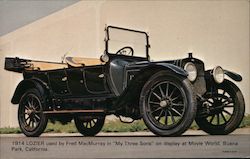 1914 Lozier used by Fred MacMurray in My Three Sons at Movie World. Postcard