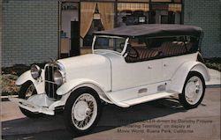 1919 Chandler driven by Dorothy Provine in Roaring Twenties at Movie World Postcard