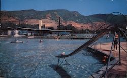 Lagoon Amusement Park, pool Postcard