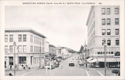 Mendocino Avenue Santa Rosa, CA Postcard Postcard Postcard