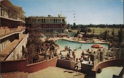 Hollywood Algiers Motor Hotel Postcard