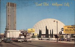 Sunset Boulevard, Pacific Cineramo Theatre Hollywood, CA Postcard Postcard Postcard