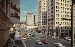Looking North on Vine Street, American Airlines Postcard
