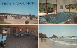 Vista Manor Motel Postcard