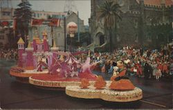 Helms Olympic Bakeries' 1955 Pasadena Tournament of Roses Float, new Disneyland Postcard
