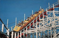 Giant Dipper Roller Coaster Postcard