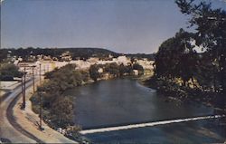 San Lorenzo River running through the city to the sea Santa Cruz, CA Postcard Postcard Postcard