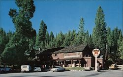 Texaco Gas Station, Strawberry Store Postcard