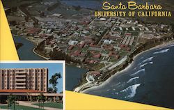 University of California Santa Barbara, CA Aero Photographers Postcard Postcard Postcard