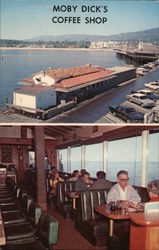 Moby Dick's Coffee Shop, Stearns Wharf Postcard