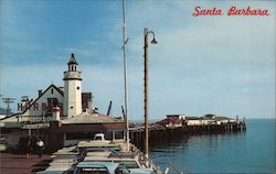 Santa Barbara Fishing Pier California Dave Mills Postcard Postcard Postcard