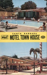 Motel Town House Postcard