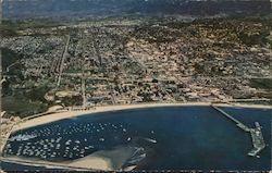 Aerial View of Santa Barbara, Calif. California Postcard Postcard Postcard