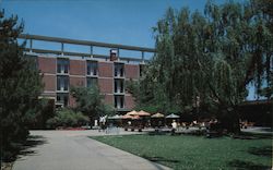 Memorial Union Building and Patio, University of California Postcard