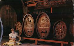 Century Old Wine Casks, Beringer Bros. Winery Postcard