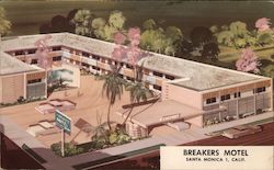 Breakers Motel Santa Monica, CA Postcard Postcard Postcard