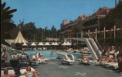 The Beverly Hills HOtel Sand and Pool Club Postcard