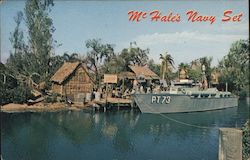 McHale's Navy Set - Jungle and PT-73, Universal Studios Postcard