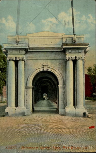 Entrance To Market Place Fort Wayne Indiana