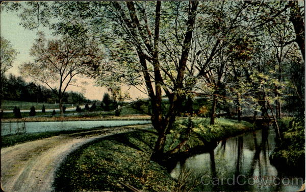 Park scene Springfield Massachusetts