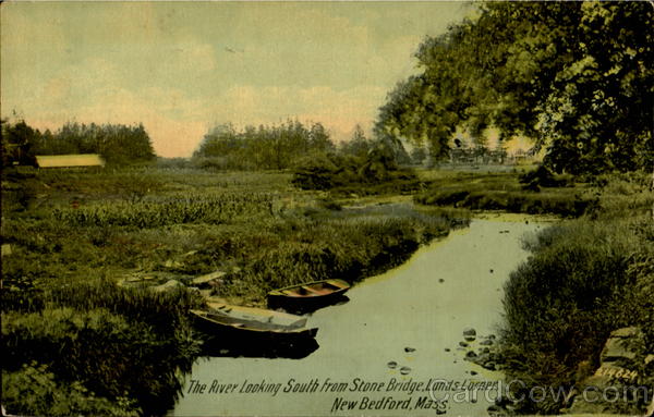 The River Looking South From Stone Bridge New Bedford Massachusetts