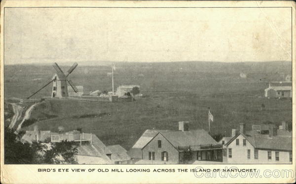 Bird's Eye View Of Old Mill Nantucket Massachusetts