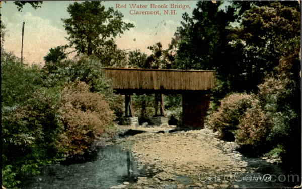 Red Water Brook Bridge Claremont New Hampshire