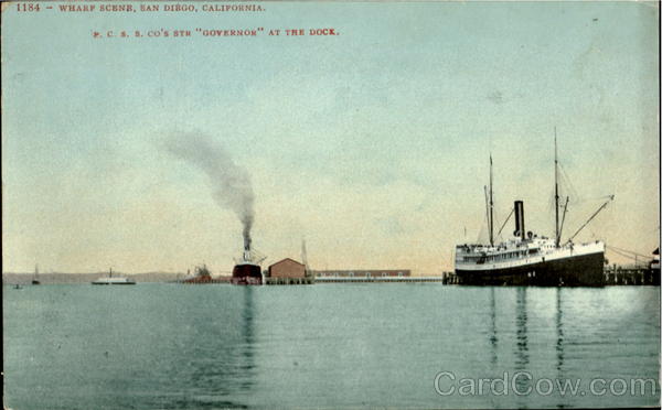 Wharf Scene San Diego California