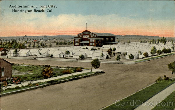 Auditorium And Tent City Huntington California