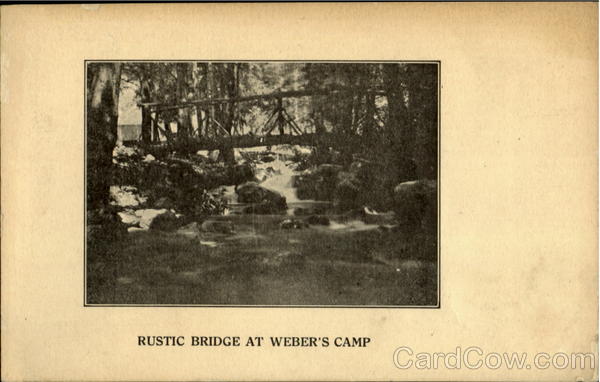 Rustic Bridge At Weber's Camp Camp Baldy California