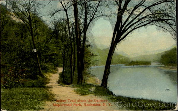 Indian Trail Along The Genesee, Maplewood Park Rochester New York