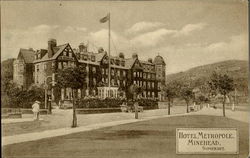 Hotel Metropole Minehead, Somerset England Postcard Postcard