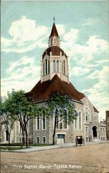First Baptist Church Topeka, KS Postcard Postcard