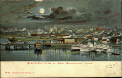 Bird's Eye View Of East Bridgeport Connecticut Postcard Postcard