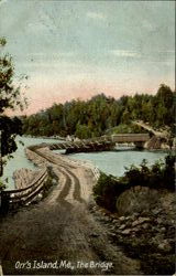 The Bridge Orrs Island, ME Postcard Postcard