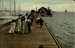 Arrival Of Steamer Postcard