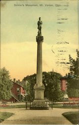 Soldier's Monument Mount Vernon, OH Postcard Postcard