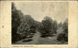 Cemetery Creek Jefferson, OH Postcard Postcard