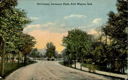 Driveway , Swinney Park Fort Wayne, IN Postcard Postcard