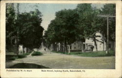 Main Street Looking North Postcard