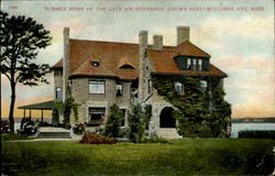 Summer Home Of The Late Joe Jefferson Buzzards Bay, MA Postcard Postcard