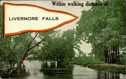 Livermore Falls Maine Postcard Postcard